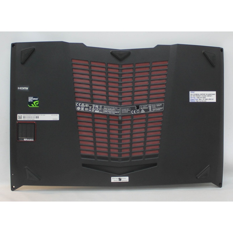 E2P-6L1J2XX-Y31 Bottom Base Cover Black Gt62Vr Dominator-012 Compatible With MSI