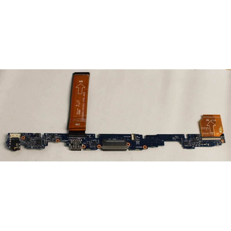 773223-001 Hp Io Board Includes Two Connectors Cables Audio-In/Audio-Out Jack Docking Port Card Reader Micro Sim Slot Power Connector And Usb Port 612 Tablet Grade A