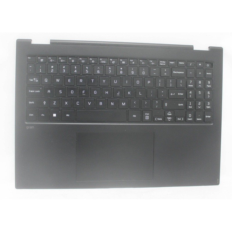 16T90P-PALMREST-B Palmrest Top Cover W/Kb Us Bl Black Gram 16T90P-K.Adb9U1 Worned Keys Grade B Compatible With LG