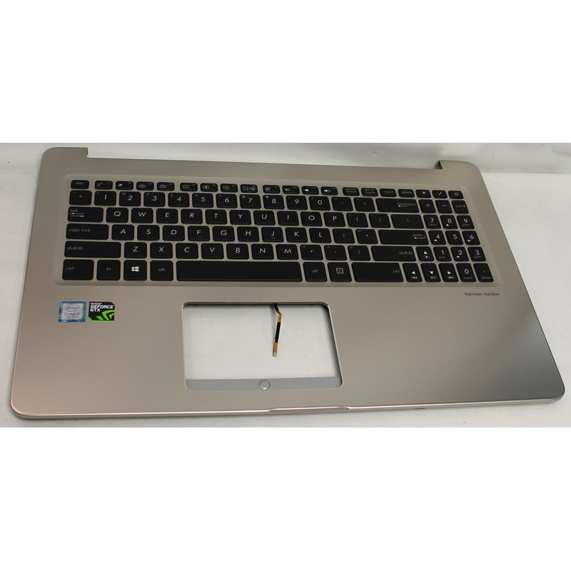 90NB0FL1-R33US1 Palmrest Top Cover With Keyboard (Us-English ) Module/As (W/Light) Vbook M580Vd X580Vd-1A Series Compatible With ASUS