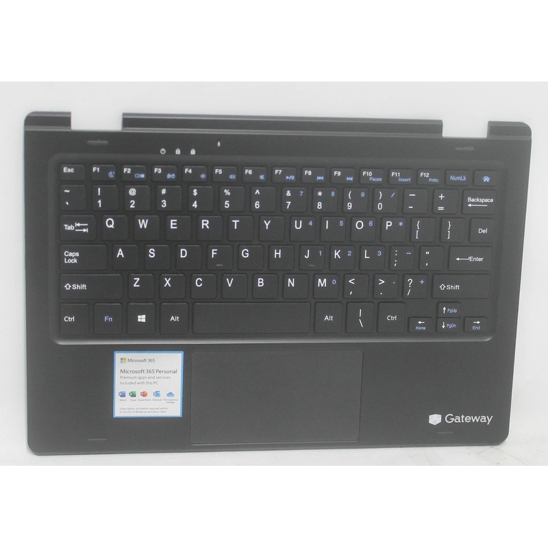 CM1172-A116U-BLACK Palmrest Top Cover W/Kb Us Blue Gwtc116-2Bk Compatible With GATEWAY