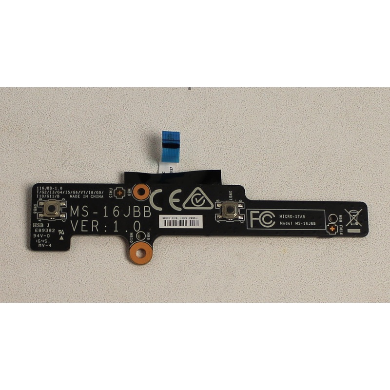 MS-16Jbb Touchpad Button Board W/ Cable Apache Pro Ge72Vr 7Rf-416Us Ms-179B Compatible With MSI