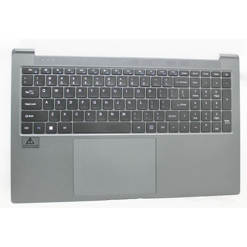 SGIN-M17-PLMRST-B Palmrest Top Cover W/Kb Us Gray M17 Pro Grade B Compatible With SGIN