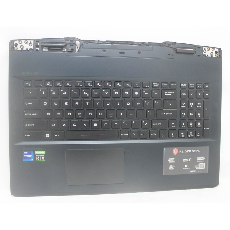 307-7K4C412-Y31-B Palmrest Top Cover Blue Wkb Rgb Ge76 12Ue-456Us Grade B Compatible With MSI