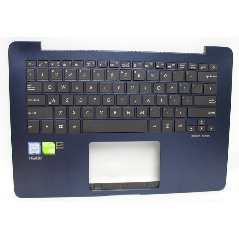 90Nb0Gh2-R30Us0 Asus Palmrest Top Cover With Keyboard _(Us-English)_Module/As Royal Blue Zenbook Ux430Un-Nb71 Grade A