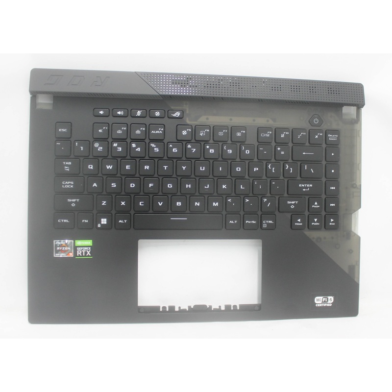 90NR0541-R31US0 Palmrest Top Cover W/Keyboard (Us-English) (Backlight Rgb Per Key) Optical Rog Strix Scar 15 G5 Compatible With ASUS