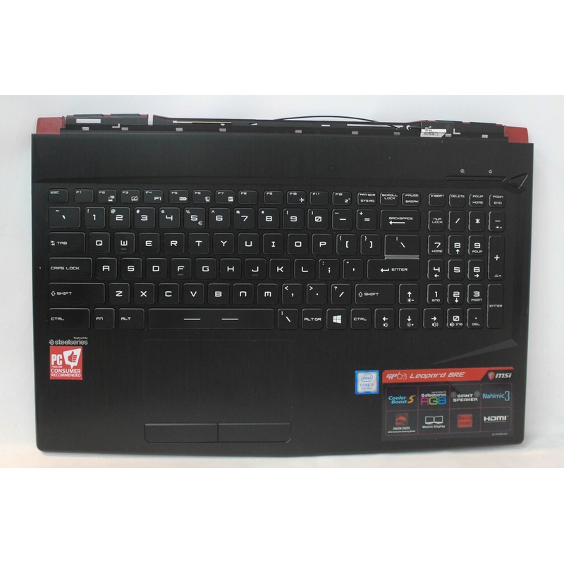 307-6P6C511-TA2 Palmrest Top Cover W/Keyboard Bl Gp63 Leopard 8R3-077Us Compatible With MSI