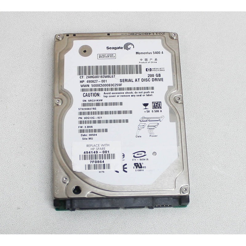 ST9200827AS Hdd 200Gb - 5400Rpm - Serial Ata 300 Compatible With SEAGATE