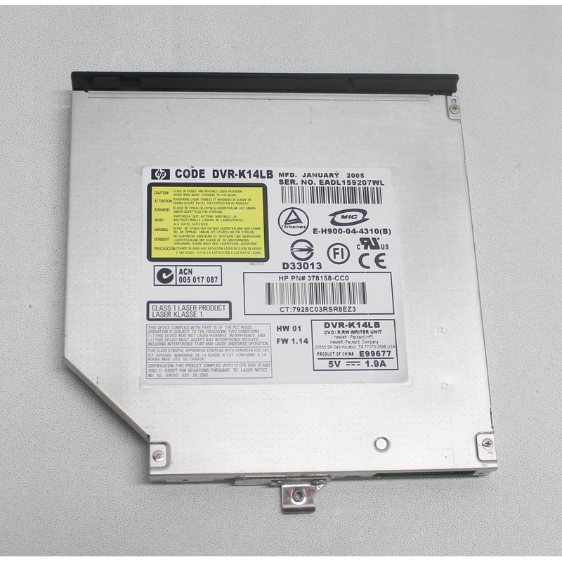 373625-001 Ide Dvd+/-R Rw 8X Dvr-K14Lb Dv1000 Series Compatible With HP