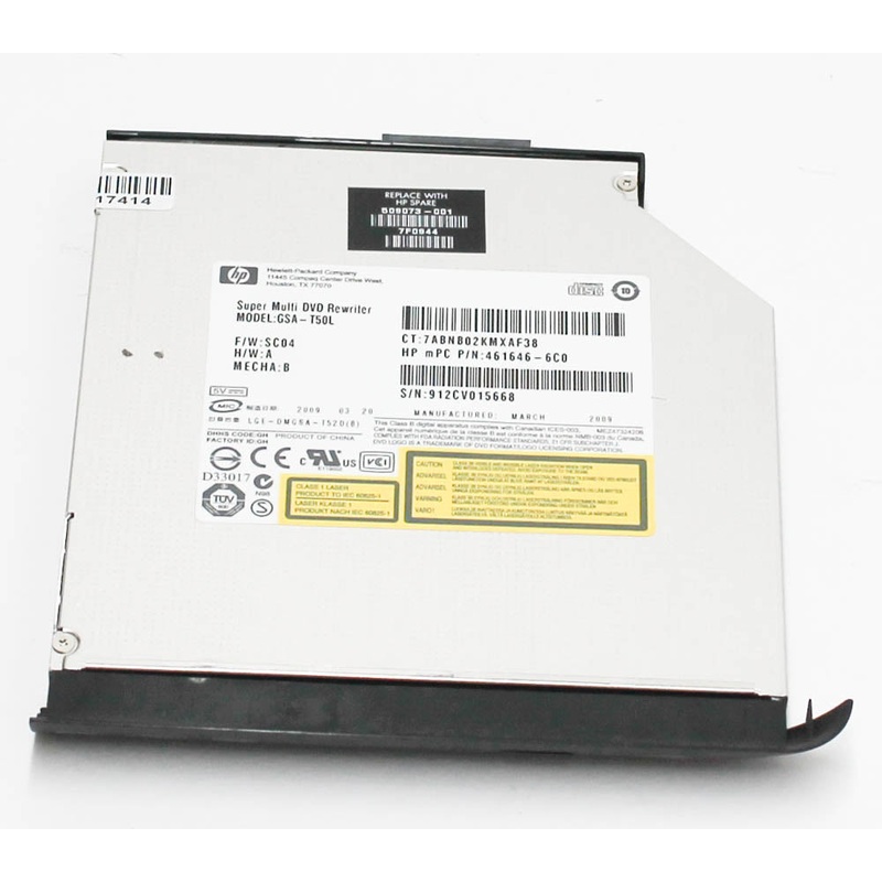 509073-001 Hp Drive: Dvd+-R/Rw Super-Multi Dual Layer Drive - With Lightscribe And Cd Writer Capabilities Gsa-T50L Gt20L Grade A