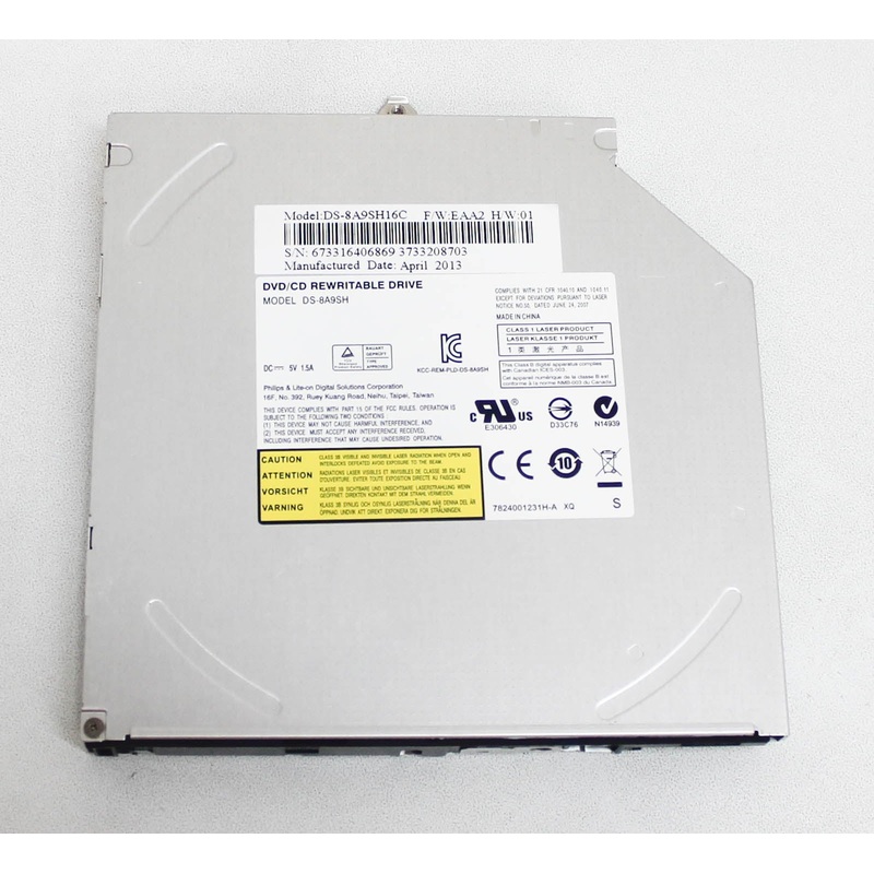 DS-8A9SH 8X Sata Internal Slim Dvd+/-Rw Drive Compatible With DELL