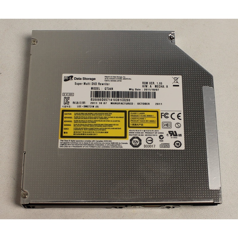 Gt34N ASUS DVD Sata Sm Dl 8X/6X/5X/6X/6X Hlds/Gt34N B43E G73