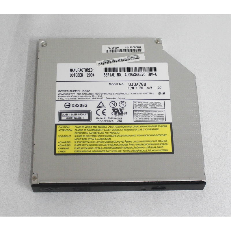 P000417120 Cd-Rw/Dvd-Rom W/Bezel For A55-S306 / M35-S3592 Compatible With TOSHIBA