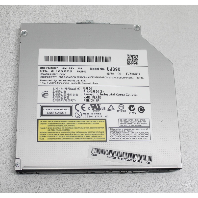 UJ890 8X Dvd+R Write Speeds 4X Dvd+Rw Rewrite Speeds And 8X Dvd Read Speeds Compatible With ACER