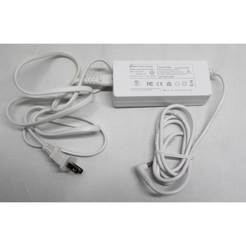 CGSW65-120-5000II-WHITE Ac Adapter 12.0V 5.0A 60.0W White Gwap42424-Bk Compatible With GENERIC