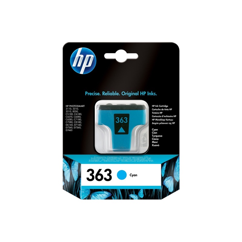 HP C8771EE/363 Ink cartridge cyan, 410 pages ISO/IEC 24711 4ml for HP PhotoSmart 8250