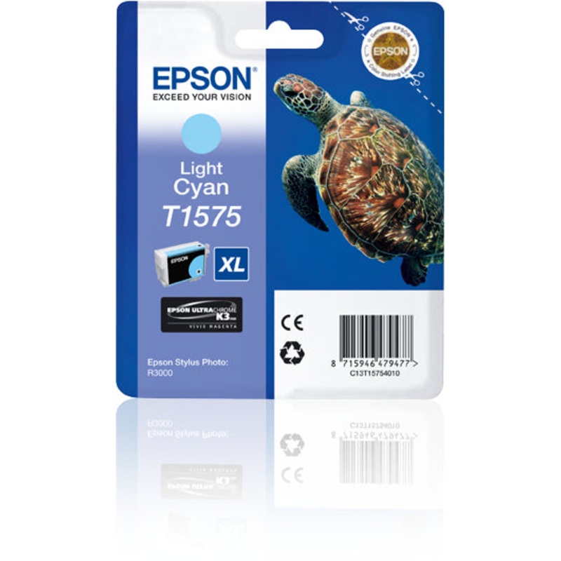 Epson C13T15754010/T1575 Ink cartridge light cyan 25.9ml for Epson Stylus Photo R 3000