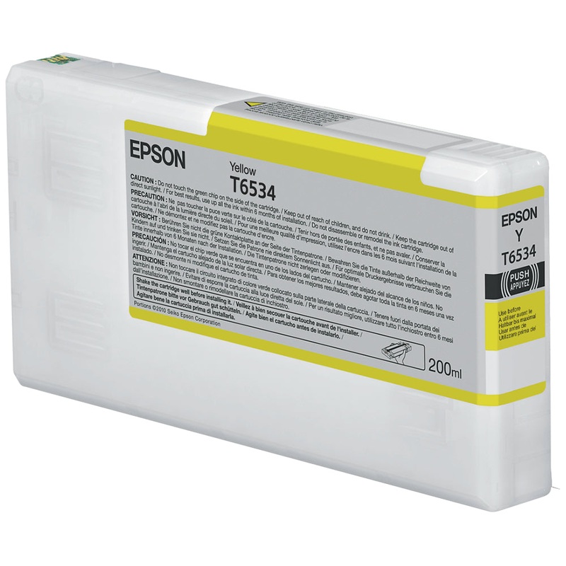 Epson C13T653400/T6534 Ink cartridge yellow 200ml for Epson Stylus Pro 4900