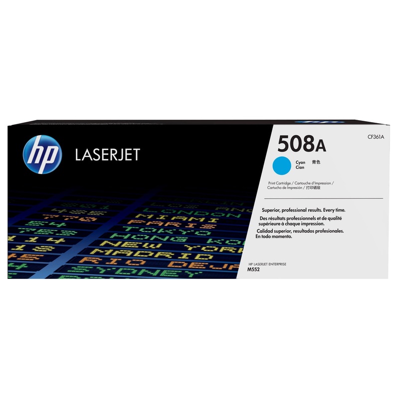 HP CF361A/508A Toner cartridge cyan, 5K pages ISO/IEC 19798 for HP CLJ M 552