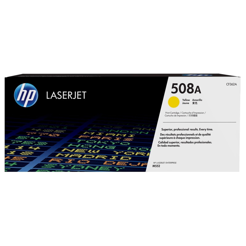 HP CF362A/508A Toner cartridge yellow, 5K pages ISO/IEC 19798 for HP CLJ M 552