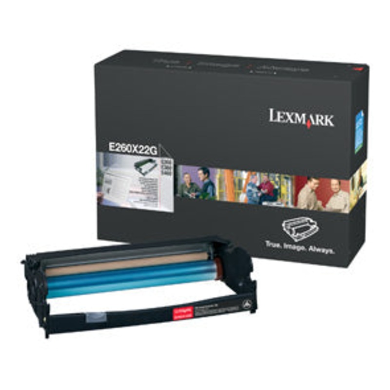 Lexmark E260X22G Drum kit, 30K pages/5% for Lexmark E 260/360/460/X 264/X 463