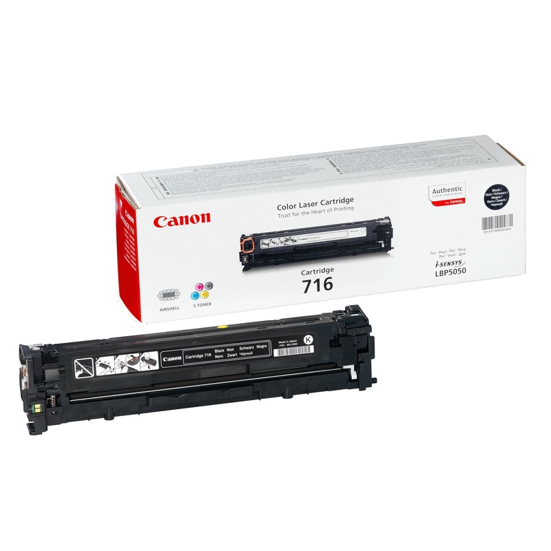 Canon 1980B002/716BK Toner cartridge black, 2.3K pages/5% for Canon LBP-5050