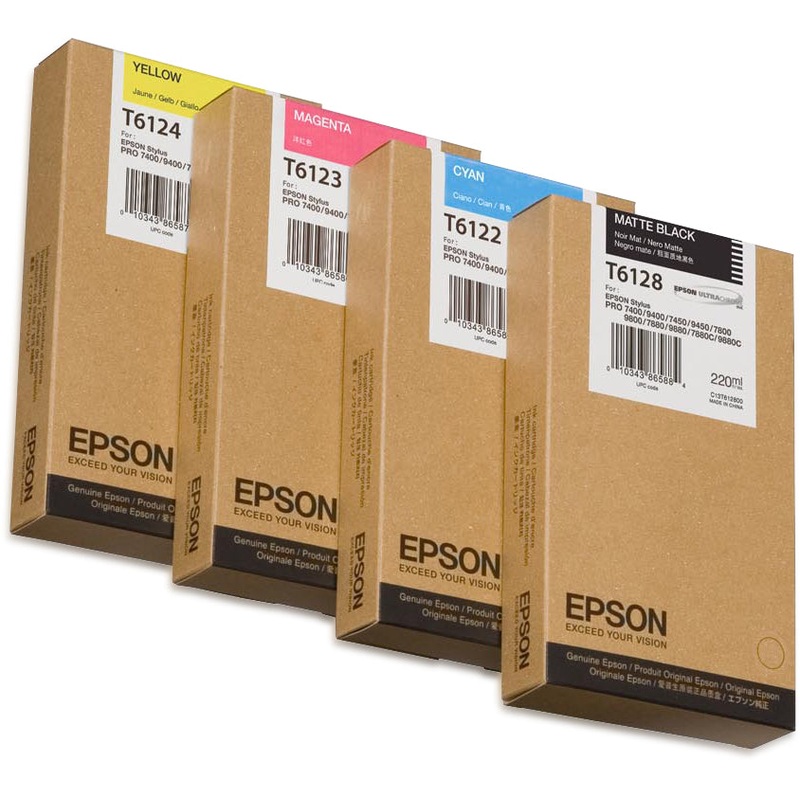 Epson C13T612300/T6123 Ink cartridge magenta 220ml for Epson Stylus Pro 7400/7450