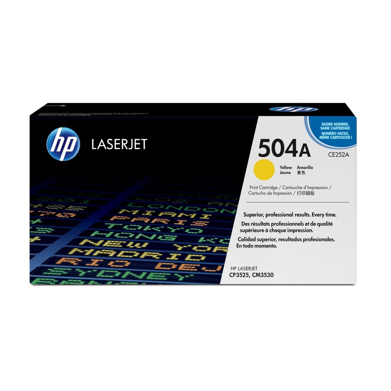 HP CE252A/504A Toner cartridge yellow, 7K pages ISO/IEC 19798 for HP CLJ CP 3525