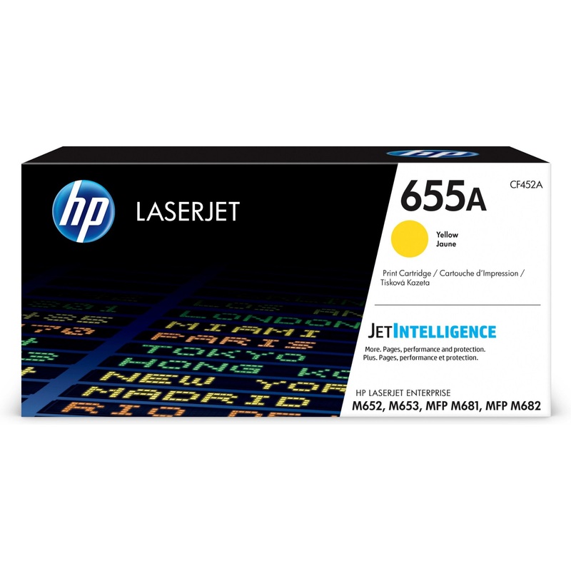 HP CF452A/655A Toner cartridge yellow, 10.5K pages ISO/IEC 19752 for HP LaserJet M 652/681