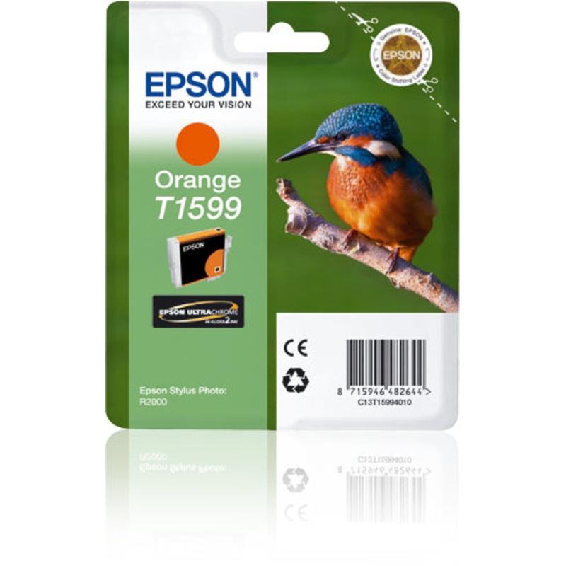 Epson C13T15994010/T1599 Ink cartridge orange, 1.2K pages 17ml for Epson Stylus Photo R 2000