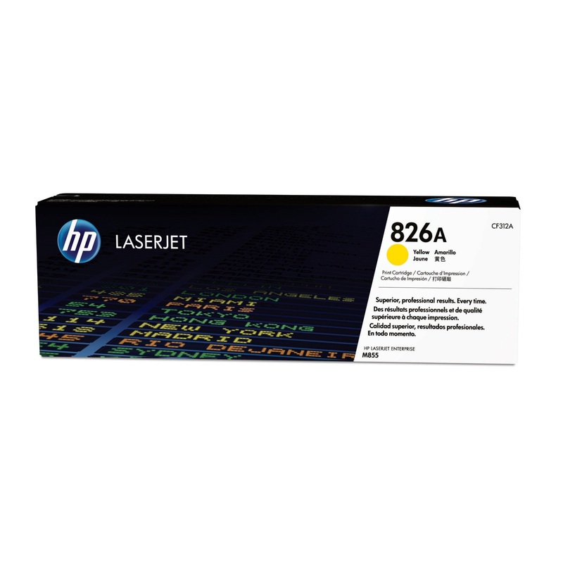 HP CF312A/826A Toner yellow, 31.5K pages/5% for HP Color LaserJet M 855