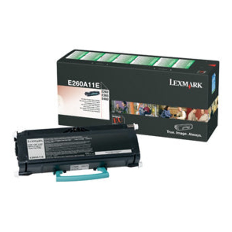 Lexmark E260A11E Toner-kit return program, 3.5K pages/5% for Lexmark E 260/360/460/462