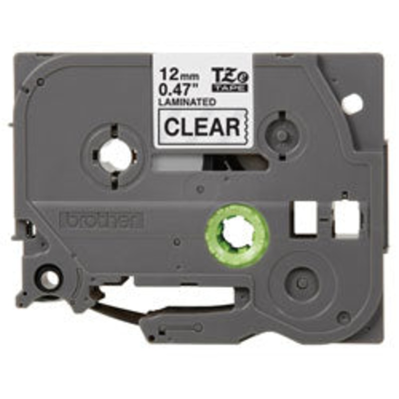 Brother TZE-131 DirectLabel black on Transparent Laminat 12mm x 8m for Brother P-Touch TZ 3.5-18mm/6-12mm/6-18mm/6-24mm/6-36mm