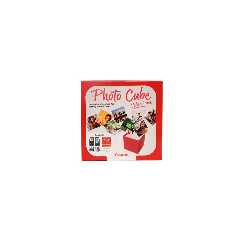Canon 5225B012/PG-540+CL-541 Printhead cartridge multi pack black / color Cube + Photopaper PP-201 13x13cm 40 sheet 180pg+180pg Pack=2 for Canon Pixma MG 2150/MX 370