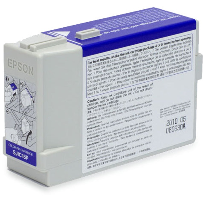 Epson C33S020464/SJIC-15-P Ink cartridge cyan magenta yellow, 7.5K pages ISO/IEC 24711 78.9ml for Epson TM-C 3400