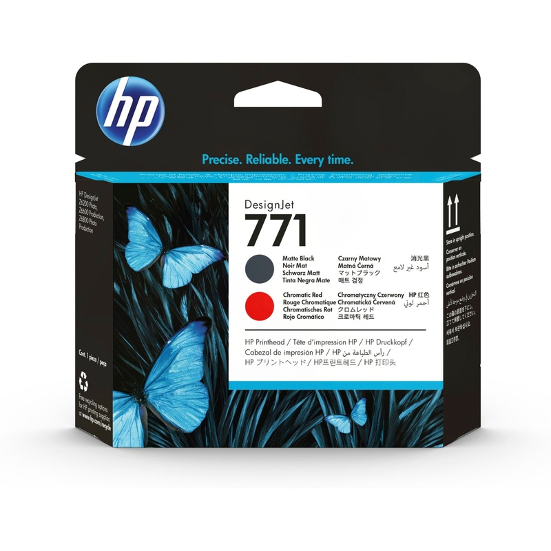 HP CE017A/771 Printhead black matt / red 775ml for HP DesignJet Z 6200/6800
