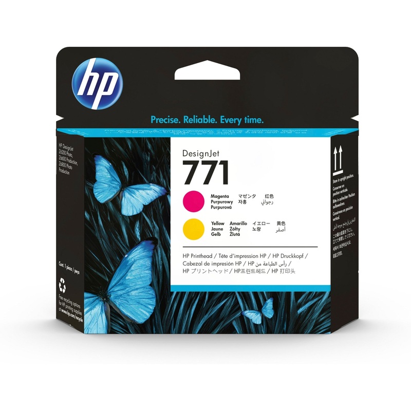 HP CE018A/771 Printhead magenta / yellow 775ml for HP DesignJet Z 6200/6600/6800