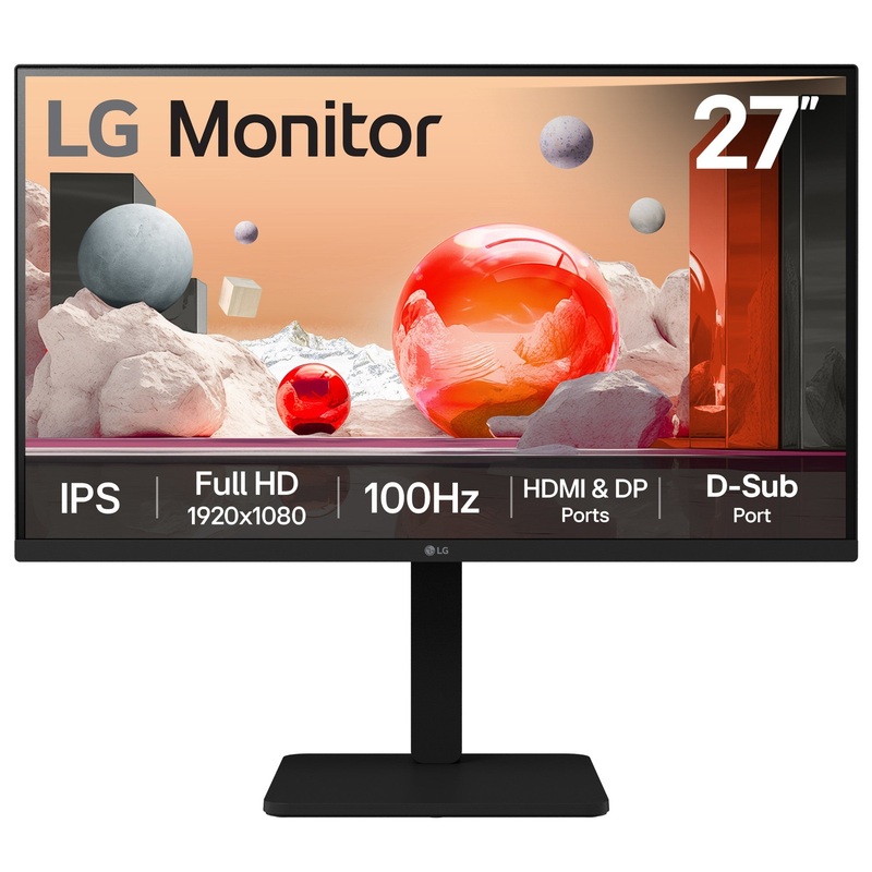 LG 27BA450 27" IPS Full HD 100Hz Height Adjustable Monitor