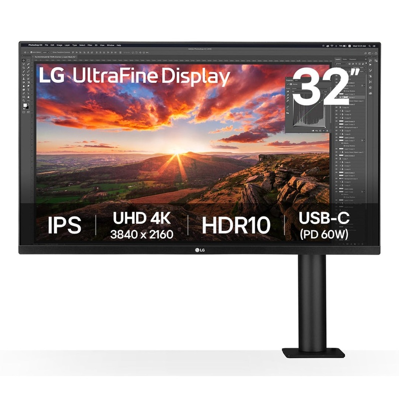 LG 32UN880K 32" IPS UHD 4K USB-C Height Adjust Monitor