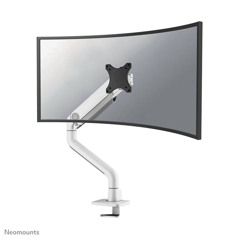 Neomounts DS70S-950WH1 Monitor arm 17-49" - gas spring - Topfix - 180-stop