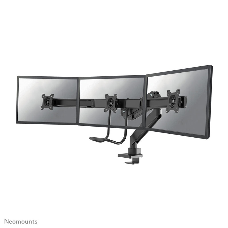 Neomounts NM-D775DX3BLACK Monitor arm 17-27" - gas spring - Topfix - 180-stop