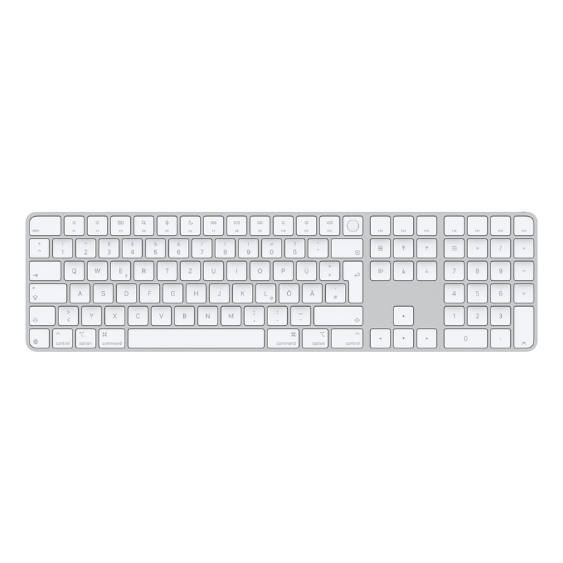Apple Magic keyboard Universal USB + Bluetooth QWERTZ German White