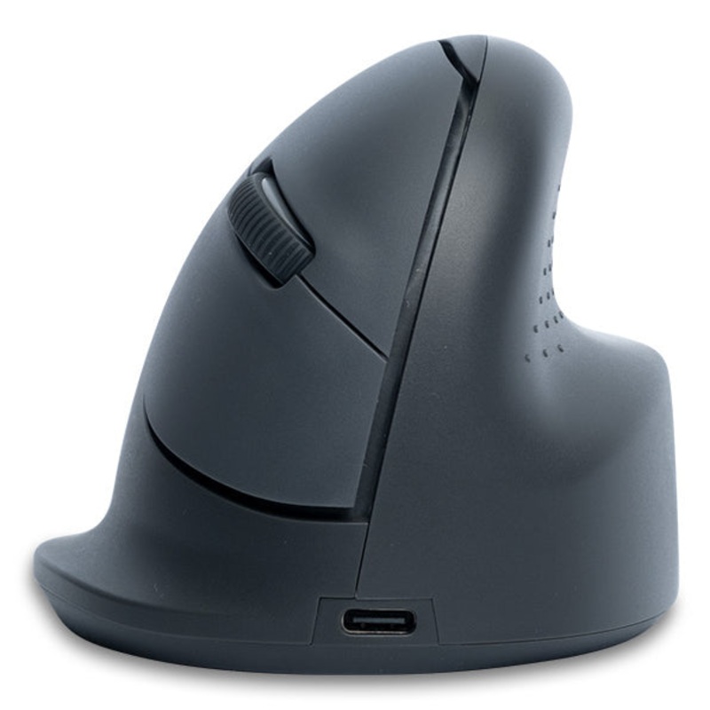 R-Go Tools Vertical mouse R-Go HE Basic, ergonomic mouse, medium (hand size  185 mm), right-handed, Bluetooth, grey