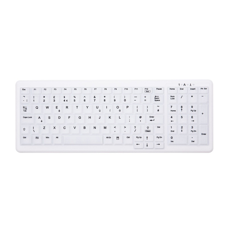 CHERRY AK-C7000 keyboard Medical RF Wireless QWERTY UK English White