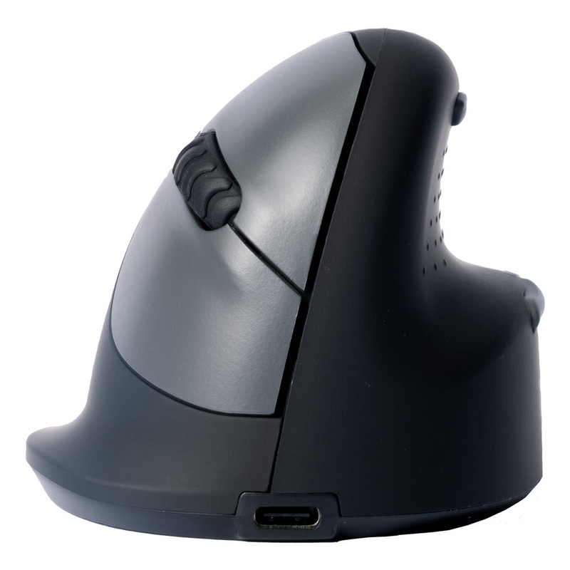 R-Go Tools Ergonomic mouse R-Go HE Break with break software, large (hand size  185 mm), right-handed, Bluetooth, black