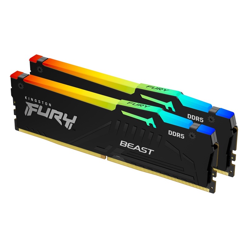 Kingston Technology FURY Beast 64GB 6000MT/s DDR5 CL36 DIMM (Kit of 2) RGB EXPO