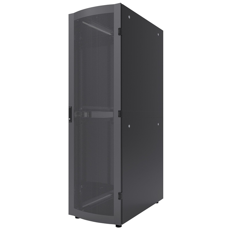 Intellinet 19" Server Cabinet - Free Standing, 42U, 600x1200mm (width x depth), Black, Flatpack, Max 1500kg, Multi-Point Door Lock, One Lock Per Side Panel, Usable Depth 123 to 973mm, IP20 rated, Rack, Steel