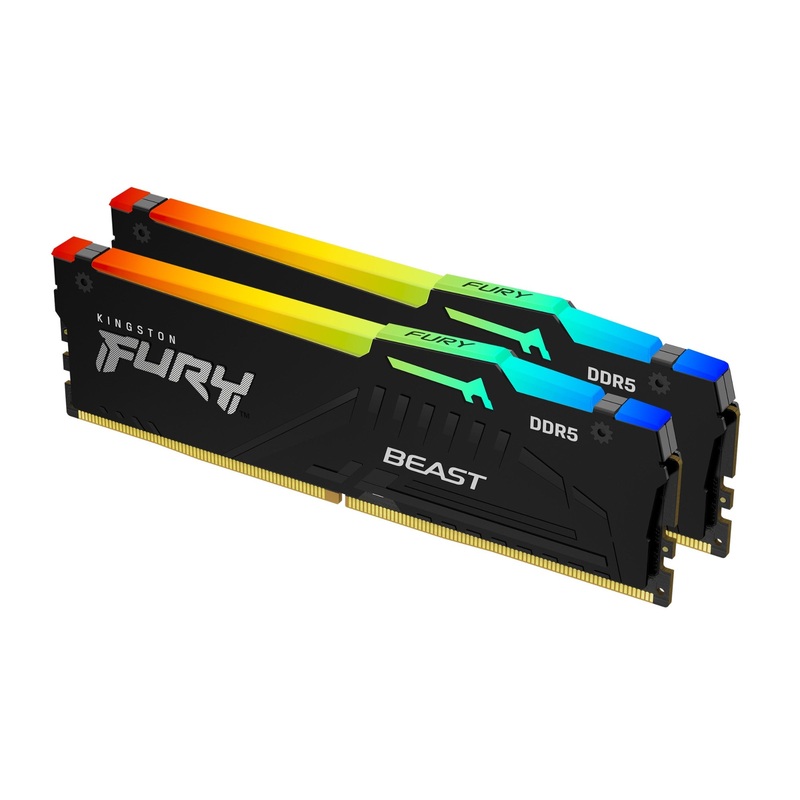 Kingston Technology FURY Beast 64GB 6000MT/s DDR5 CL36 DIMM (Kit of 2) RGB