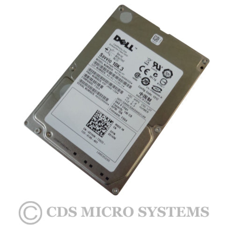 New Dell 146GB SAS 10K 2.5" Server Hard Drive X160K ST9146803SS