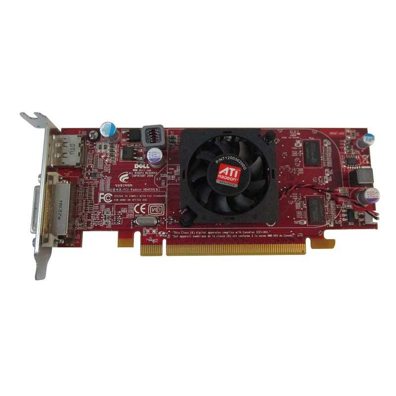 New Dell ATI Radeon HD 4550 PCIe Video Graphics Card 512MB C7MG0